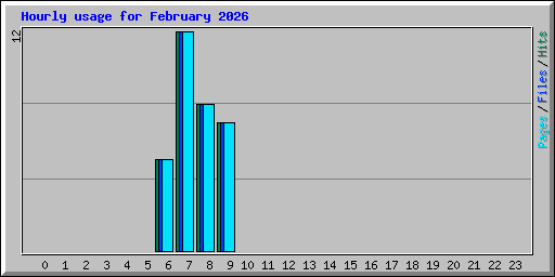 Hourly usage for February 2026